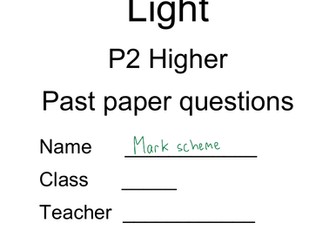 CCEA DAS: Physics P2 Light Questions and solutions