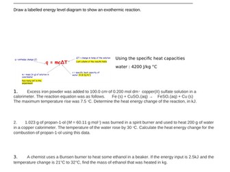 iGCSE edexcel Rates of Reaction -Chemistry Unit 3 Revision