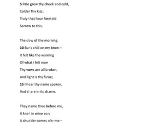 Poetry Anthology: Love and Relationships