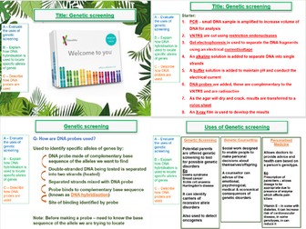 Locating Genes, Genetic Screening& Counselling- AQA A Level Biology- 21. Recombinant DNA Technology
