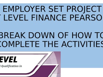 Employer Set Project - PEARSON T Level Finance BREAKDOWN