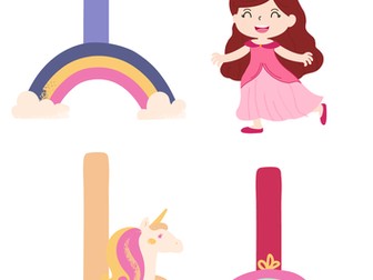 12 princess themed finger spacers