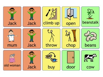 Jack and the Beanstalk Colourful Semantics