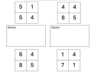 24 Mental Arithmetic Game Printable Worksheets