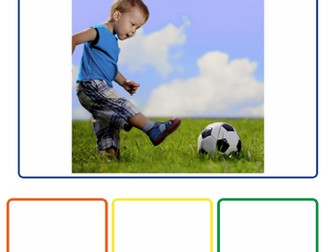 Colourful Semantics- What is the boy doing?
