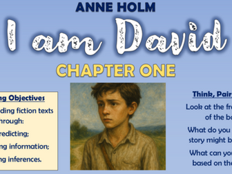 I am David - Anne Holm - Chapter 1 - Double Lesson!
