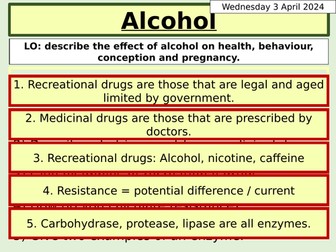 KS3 Biology: Alcohol