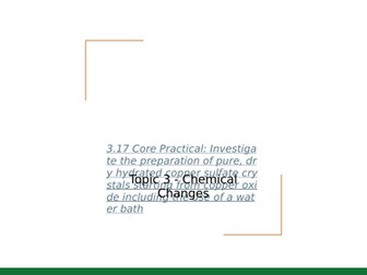 3.17 Core Practical Preparation of a soluble salt