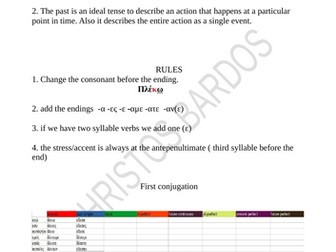 Past Simple/ Αόριστος