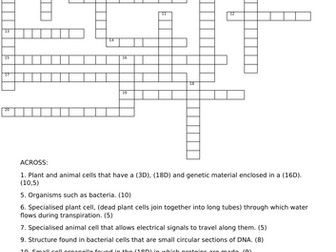 Biology Paper 1 Higher Puzzle Bundle and Answers