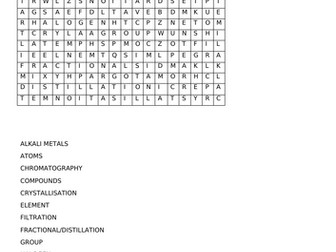 Chemistry Paper 1 Foundation Puzzle Bundle and Answers