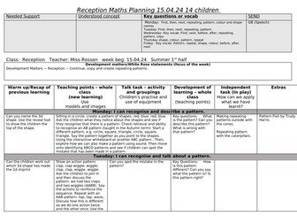 3d shapes and pattern planning