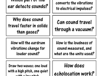 Sound & Hearing Revision - Quick on the Draw