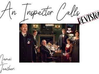 Eduqas GCSE English Literature An  Inspector Calls Revision Guide Support