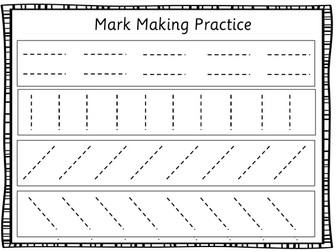 Mark Making/Pencil Control Tracing Booklet (Complete)