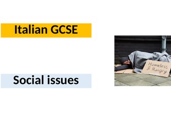 Italian GCSE Social issues