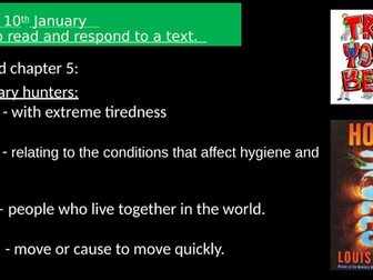 Holes - Guided Reading Unit of work