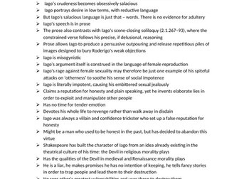 Othello character analysis