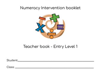 OCN Numeracy Entry Level 1 - Student and Teacher workbooks