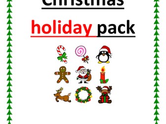 7+ and 8+ Christmas holiday pack for English, Maths and Reasoning booklet