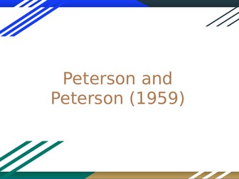 GCSE Psychology Memory lesson 6