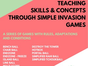TEACHING  SKILLS & CONCEPTS  THROUGH SIMPLE INVASION GAMES