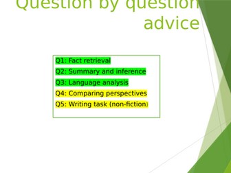 AQA Language Paper 2 Q by Q advice