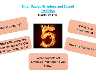 Sacred Scripture & Tradition - NEW RED