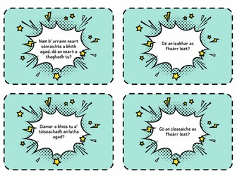 Ice Breaker Cards - Gaelic
