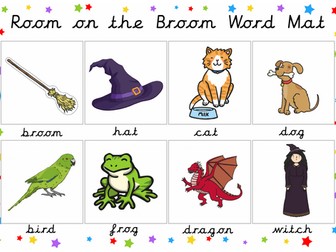 Word mat Room on the Broom