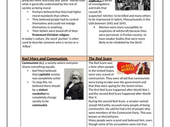 The Crucible Context Sheet