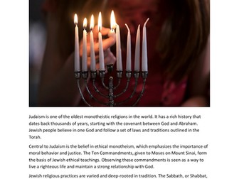 Religious Studies – Judaism – Reading Comprehension