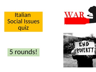 Italian Social Issues Quiz