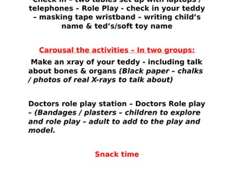 EYFS / KS1 Teddy Bear Hospital Enrichment Day / Trip - People Who Help Us