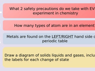 Atoms Elements and Compounds KS4 - complete lesson