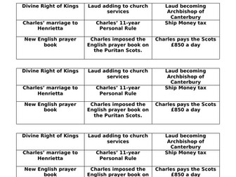 L3 Long term causes of the English Civil War.