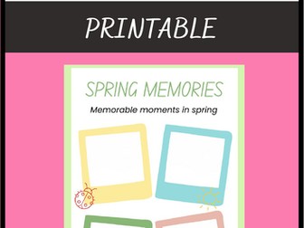 Spring Memories for Class Bonding and the Bulletin Board