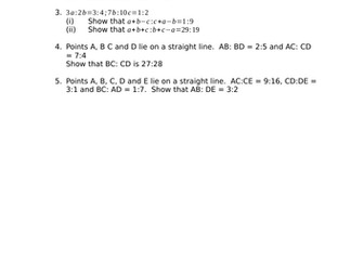 Ratio - harder GCSE style questions
