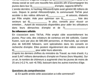 Chomage: Pole Emploi et TikTok s'associent