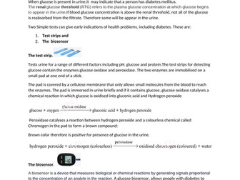 Determining the concentration of glucose