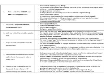 KS4 Writing Mat - English Literature