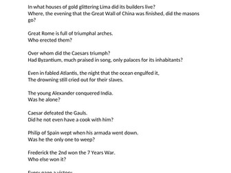 Year 12 Transition Lessons - English Literature