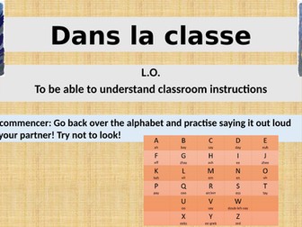 Y7 French Classroom Instructions