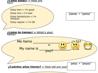 Me presento - Introduction sheet