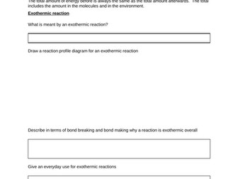 AQA Chemistry GCSE paper 1 revision booklets