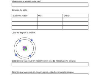 AQA GCSE Physics revision booklets paper 1