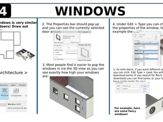 Revit Guide 4 - Windows (Architecture, Engineering, Design Technology CAD software)