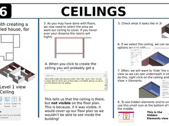 Revit Guide 6 - Ceilings (Architecture, Engineering, Design Technology CAD software)