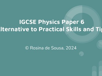 IGCSE Physics Paper 6 Tips