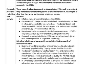 Environmentalism 1970s essay